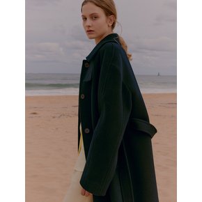 SINGLE BALMACAAN LONG COAT (dark navy)