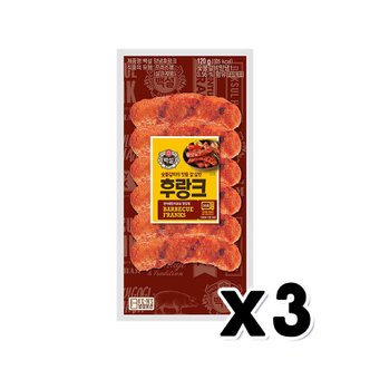  백설 숯불갈비후랑크 프랑크햄 120g x 3개