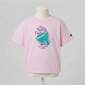 노스페이스 키즈 키즈 업홀드 반팔 티 SOFT_PINK NT7US02V