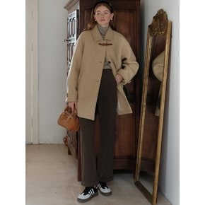 Cest_Causal side button pants_BROWN