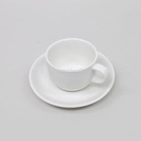 30778-크롬 양식 독일커피잔 받침 도자기 업소용