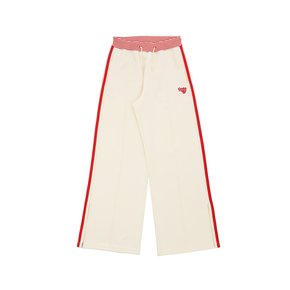 W TRACK WIDE PANTS [CREAM]