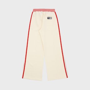 W TRACK WIDE PANTS [CREAM]