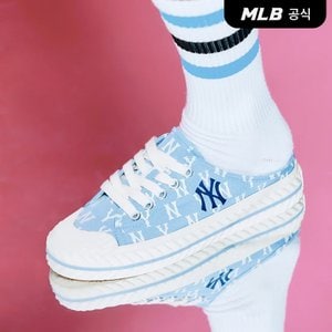 MLB [코리아공식]플레이볼 뮬 모노그램 (PLAYBALL MULE MONOGRAM) NY (L.Blue)