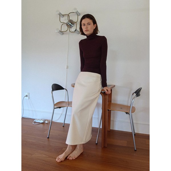 soft turtleneck top - purple