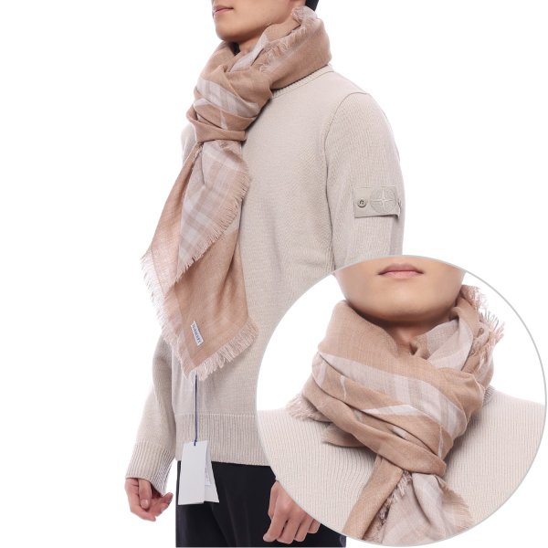 [부산점] 25SS 남성 EKD 울 블렌드 머플러 (8104832 CLAY M 25S)