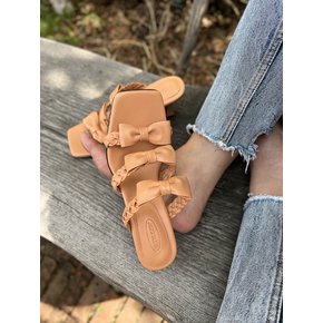 Seize Braids Strap Sandals Orange