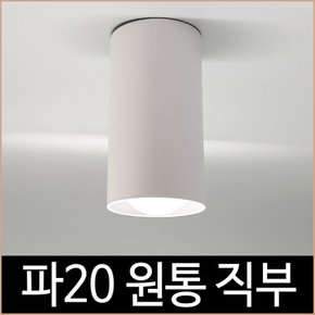 스타일리쉬 파20 1등 원통 직부 화이트 PAR20 직부등