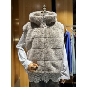 [시흥점] 여성 후디 집업 페이크퍼 베스트(ER4BX002)