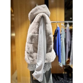 [시흥점] 여성 후디 집업 페이크퍼 베스트(ER4BX002)