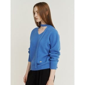 Charlotte v-neck knit (Classic blue)