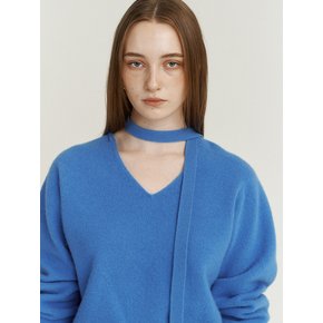 Charlotte v-neck knit (Classic blue)