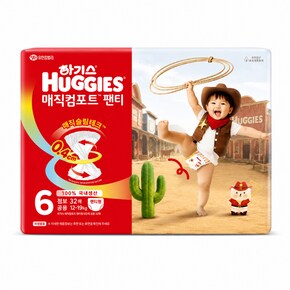 하기스 매직컴포트 팬티형 6단계 점보 공용 32매_P419298588