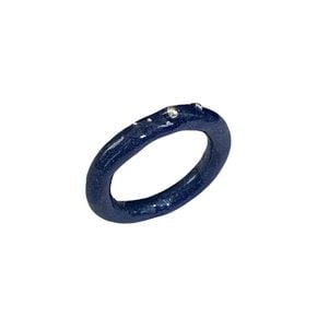 silver ball point ring_navy