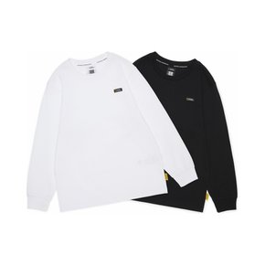 [26SS]K265UPA910 스몰로고 2 PACK 긴팔 티셔츠 2종택1