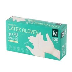 핸즈핏 라텍스장갑 (M) 100매