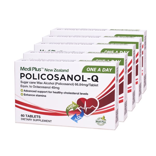 메디플러스 폴리코사놀 PolicosanolQ 66.8mg 60정 x5