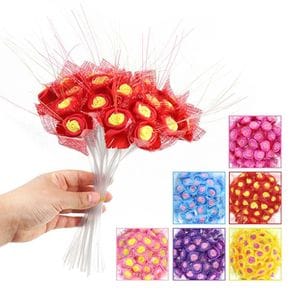(리본케이알) 광섬유 꽃다발 (옵션) 사탕부케재료