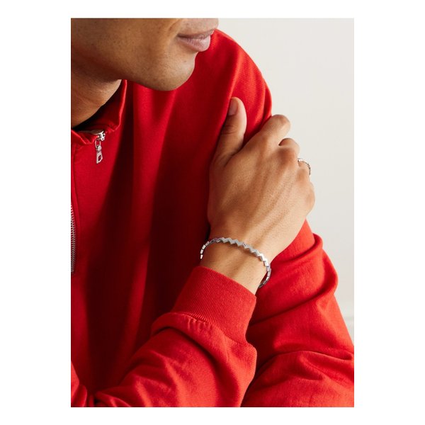 미키아 스네이크 스털링 실버 다이아몬드 커프 실버 46376663162912522