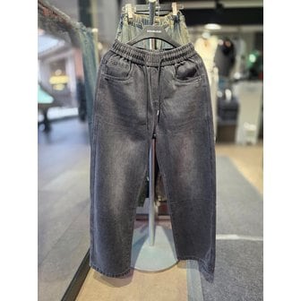 더블제이디 [시흥점] 26 베이직 세미와이드 데님팬츠(블랙)/JHZZ80112BK