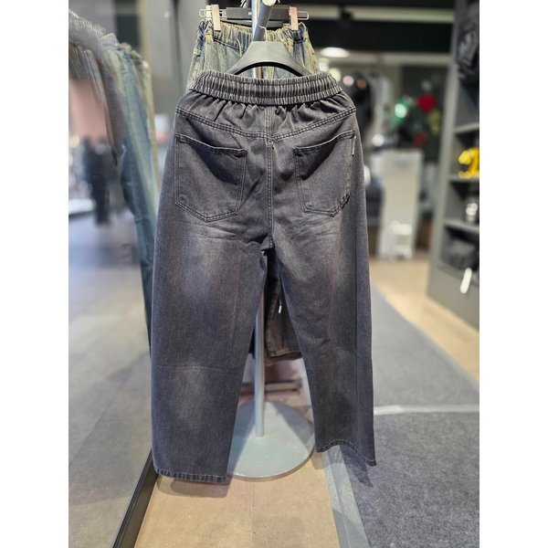 [시흥점] 26 베이직 세미와이드 데님팬츠(블랙)/JHZZ80112BK