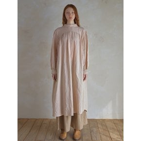 Stitched Linen Long Dress