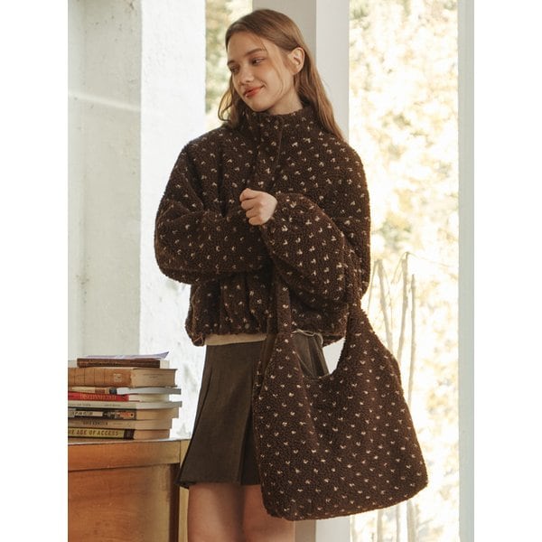 테디 플리스 집업 / 브라운