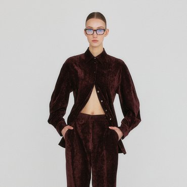 EENK ZEMINE Balloon Shirt - Burgundy