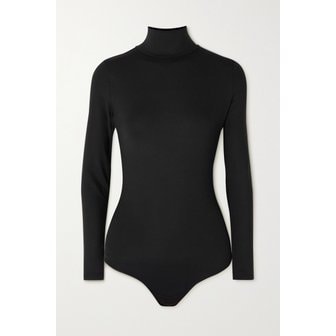 스팽스 Suit Yourself Stretch-jersey Turtleneck Bodysuit 블랙