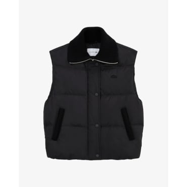 라코스테 (여성) 25FW 스웨터 카라 다운베스트 BF421E-55N 031(블랙)