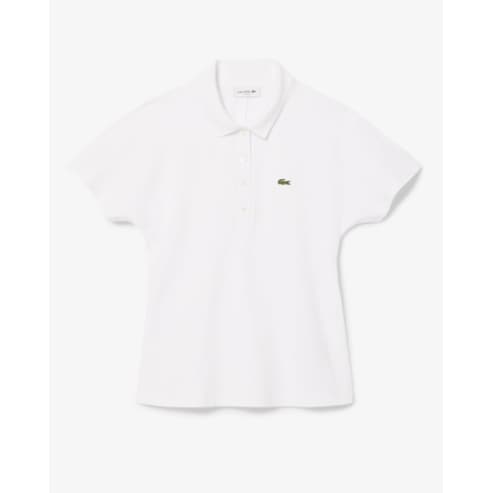 라코스테 (여성) 25SS 드로우 스트링 폴로셔츠 PF9589-55G 001 (화이트)