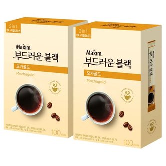  맥심 모카골드 부드러운 블랙 200T(100Tx2개)