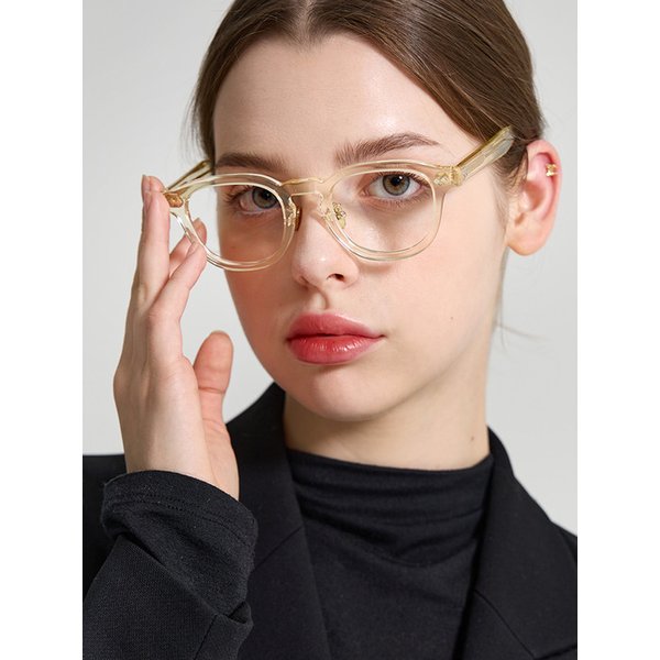 TEMPLE NO.3 BEIGE 아세테이트 안경