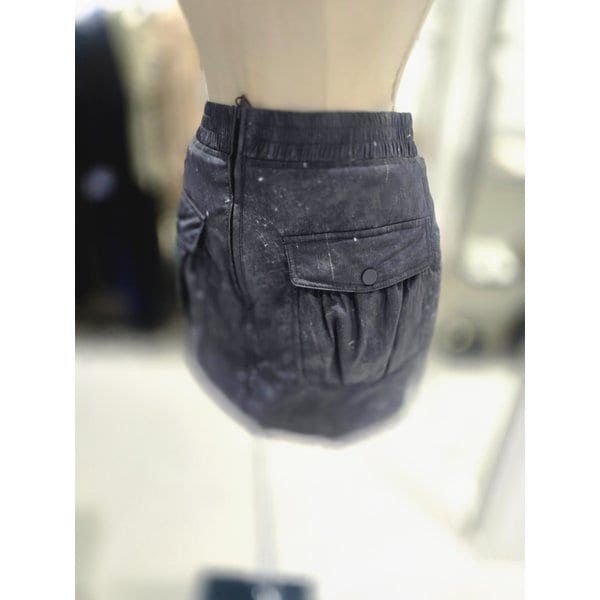 [여주점] 아웃 포켓 허리 밴딩 미니 A라인 스커트 EQ4PS961