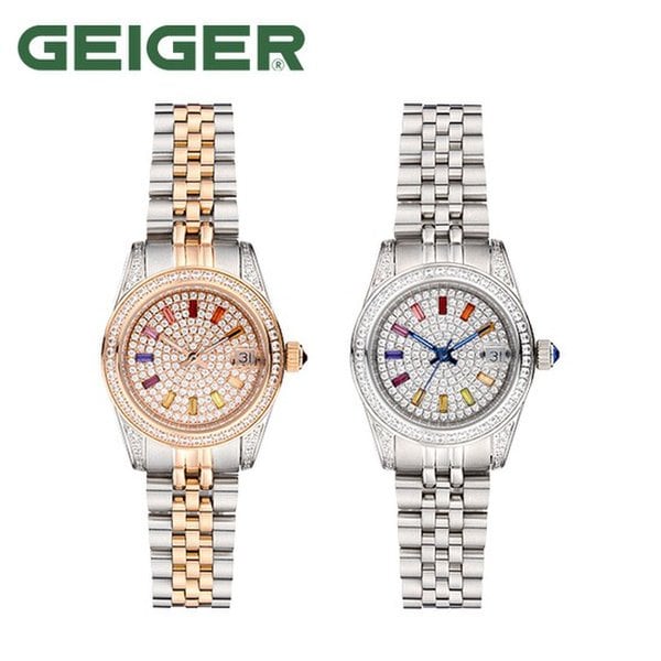 (GEIGER) 여성용 레인보우 스톤 워치 GE8056 - 신세계몰