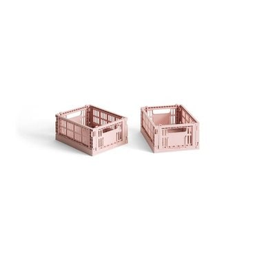 HAY 헤이 HAY Colour Crate Mini (Set of 2) 헤이 컬러 크레이트 미니 블러쉬