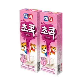  동서 제티초콕 딸기맛 10T X 2개(20T) 빨대 우유 콕/바나나 초코렛 쿠키앤초코