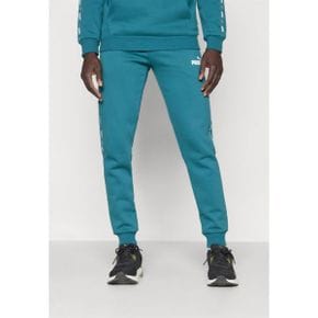 4798275 Puma TAPE - Tracksuit bottoms cold green