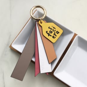 Color Pop Leather Key Ring APOP01004