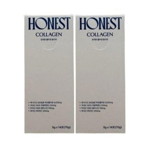 정직한 콜라겐 딸기맛 HONEST 14포 x 2개