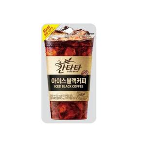 롯데칠성 칸타타 아이스 블랙 파우치 230ml 20개