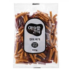 아침애 수제간식 연어버거 100g