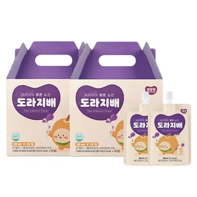 우리아이 맑은 습관 도라지배 주스(80ml X 20입) 2박스, 유아음료/어린이 배즙