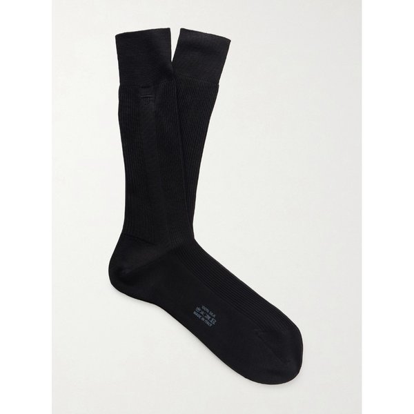 로고 자수 리브 실크 양말 46376663162968667