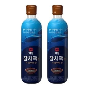 백설 참치액 진더풍부한맛500G 2개