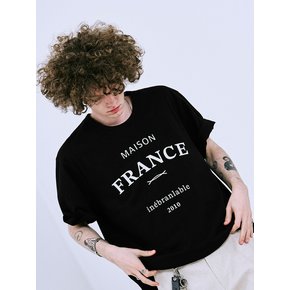 FRANCE P HALF-T BLACK