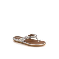 핏플랍 25 S/S 그라시에 쥬얼 메탈릭 플립 플랍 여성화 FFSO5E328 SV(실버)