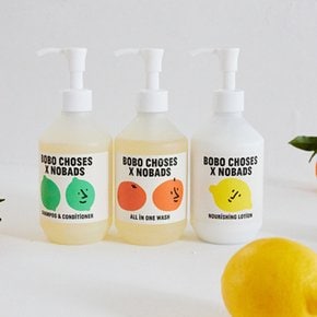 [보보쇼즈X노베즈 콜라보] Fun care essentials 펀케어 에센셜 (로션+올인원워시+샴푸)