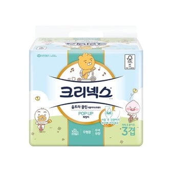 크리넥스 3겹 울트라클린 카카오 팝업티슈 90매 x 6입 x 2팩