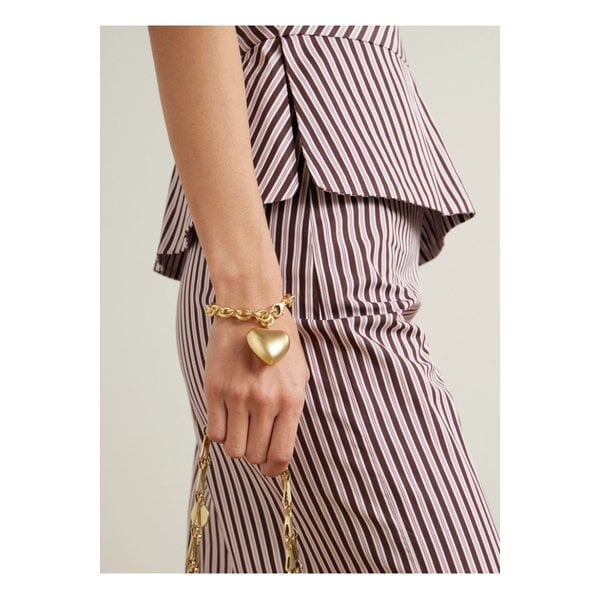 록산느 애슐린 퍼피 하트 골드톤 팔찌 1647597355585729